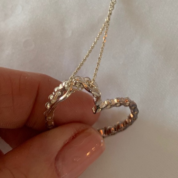 Sterling Silver heart necklace - Picture 11 of 12